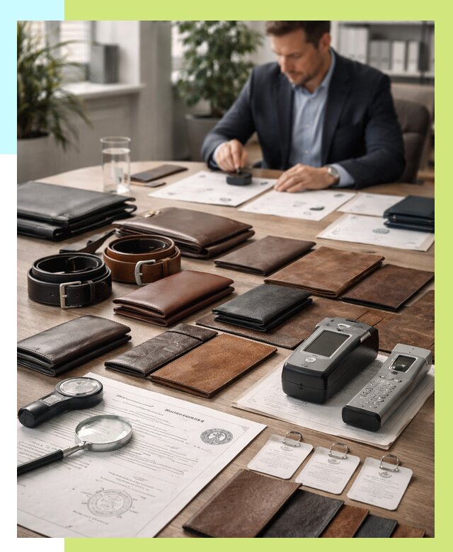 Сертификация кожаных изделий в Петергофе от 12553 р. | Алешин-Птф