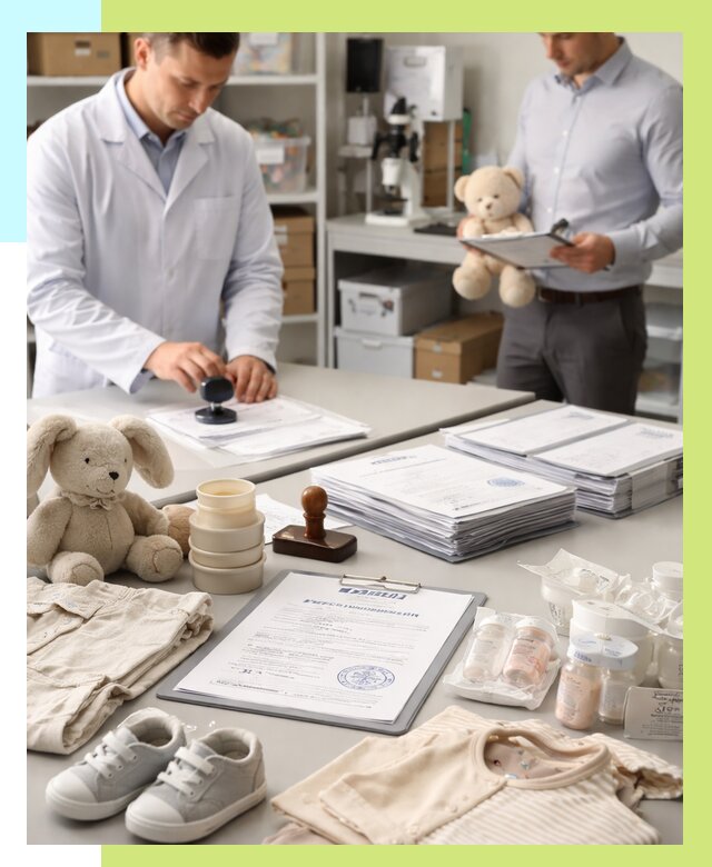 Сертификация детских товаров в Петергофе от 15692 р. | Алешин-Птф