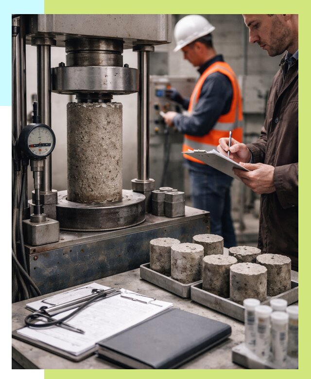 Сертификация бетона в Петергофе от 31383 р. сертификат | Алешин-Птф