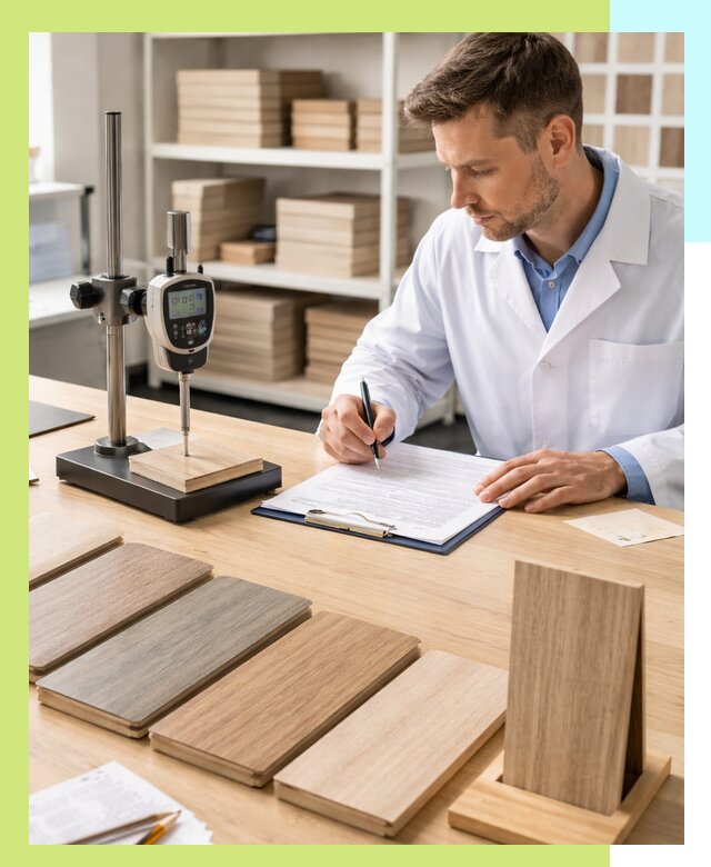 Сертификация ламината с испытаниями и оформлением документов в Петергофе