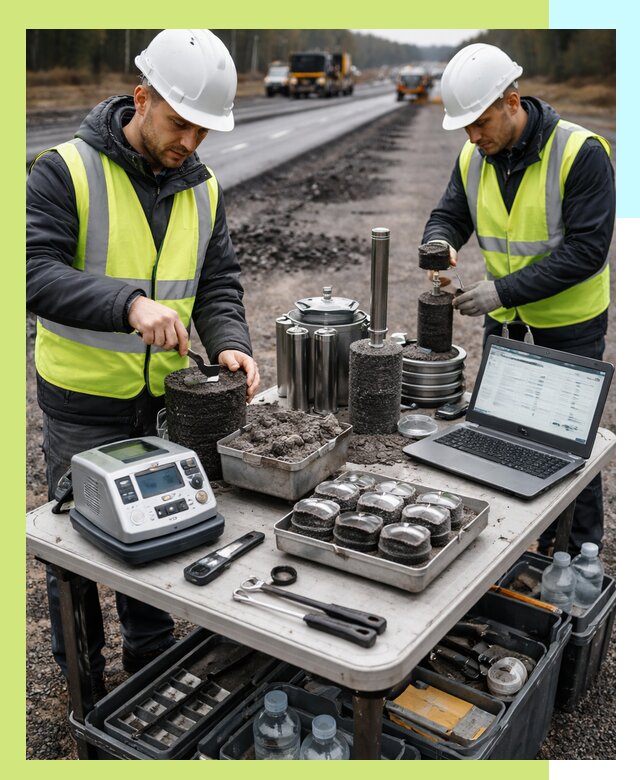 Сертификация асфальта: испытания и подтверждение в Петергофе