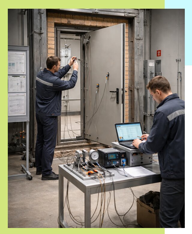 Сертификация противопожарных дверей в Петергофе по ГОСТ и ТР