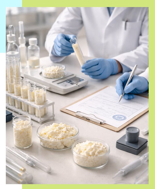 Сертификация творога в Петергофе от 12553 р. под ключ | Алешин-Птф