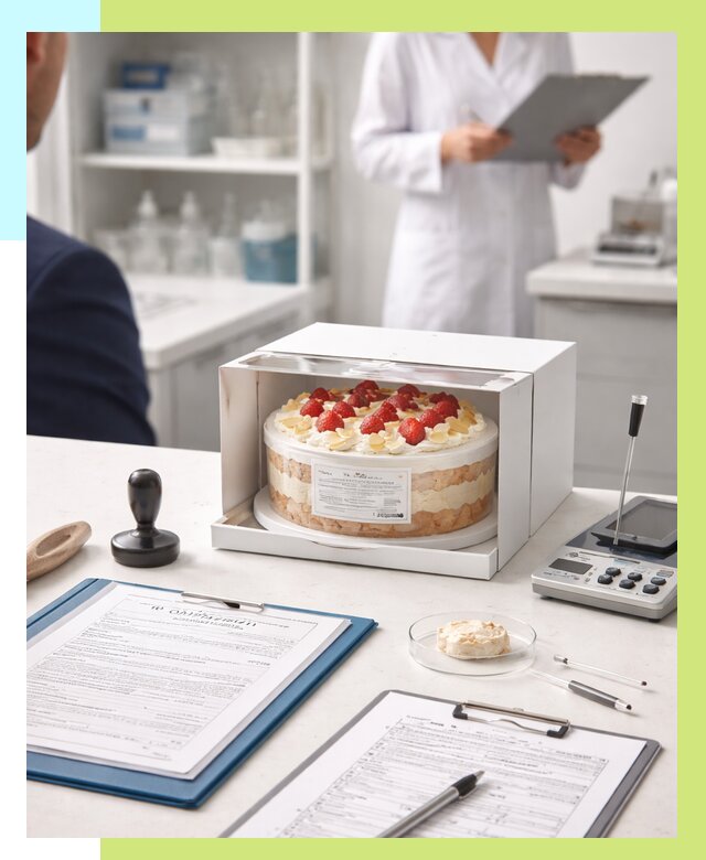 Сертификация тортов в Петергофе от 9415 р. заказать | Алешин-Птф