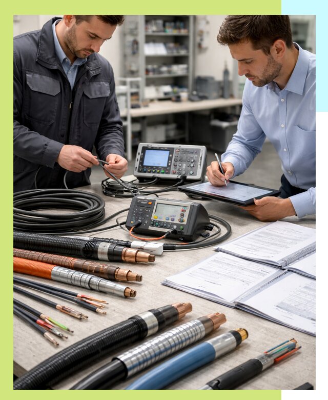 Сертификация кабеля и электропроводки в Петергофе под ключ