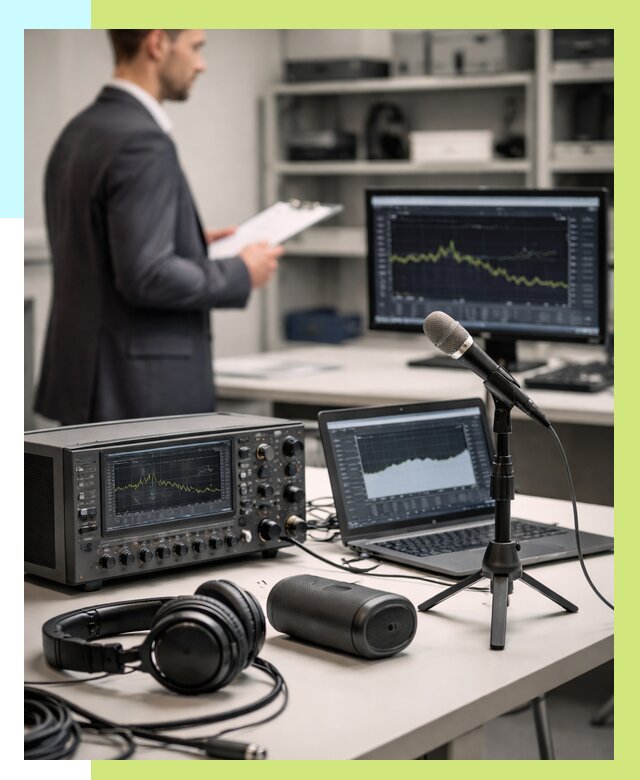 Сертификация аудиотехники в Петергофе от 15692 р., Алешин-Птф