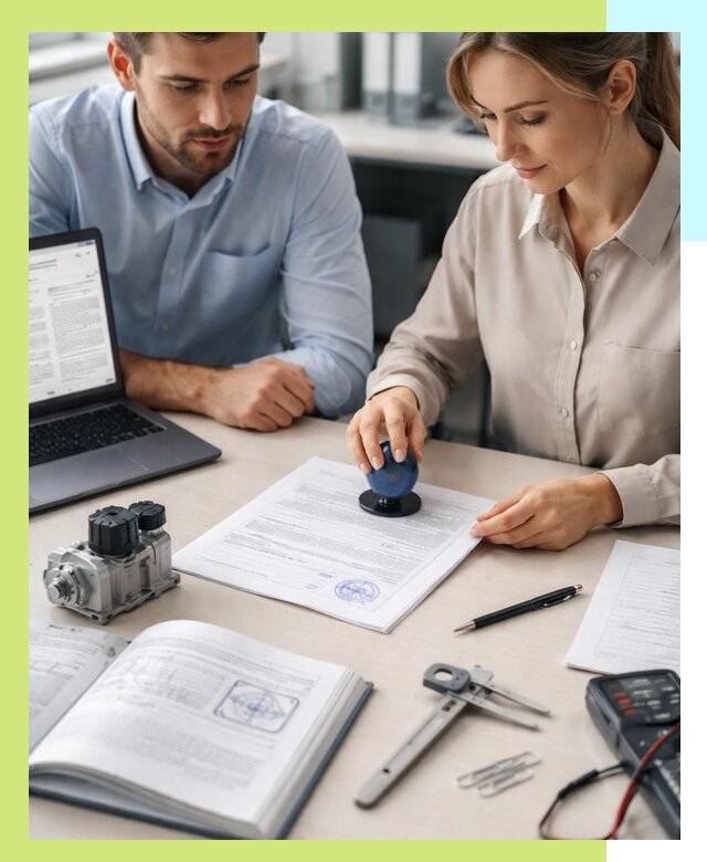 Выдача паспорта изделия и техническая экспертиза продукции в Петергофе