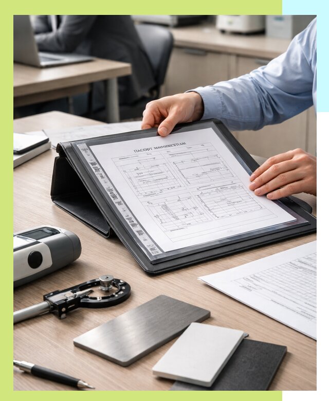 Оформление паспорта материала для продукции в Петергофе