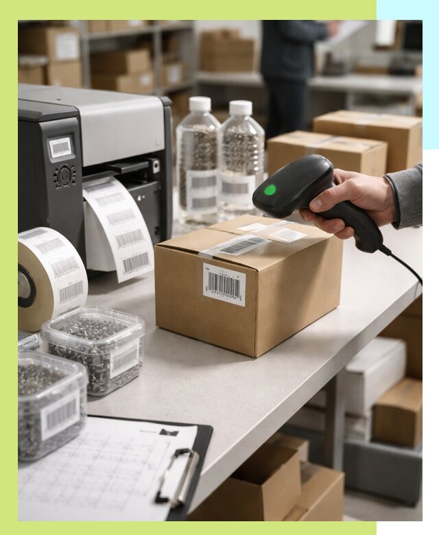 Штрихкодирование продукции и маркировка для продажи в Петергофе