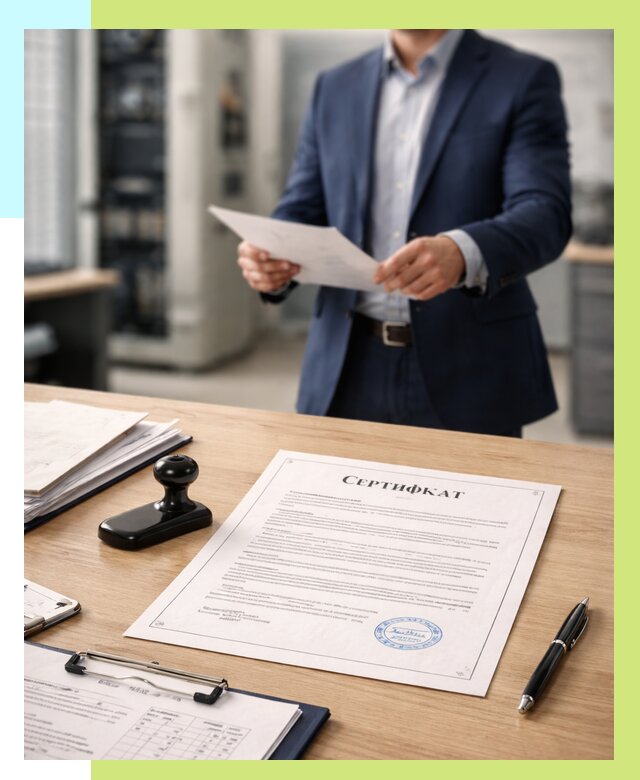 Сертификат на оборудование в Петергофе от 15692 р. | Алешин-Птф