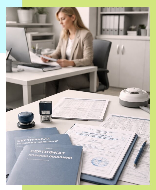 Сертификаты пожарной безопасности в Петергофе от 15692 р. | Алешин-Птф