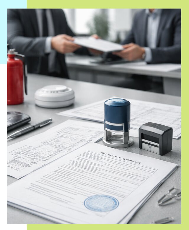 Декларация пожарной безопасности в Петергофе от 8369 р. | Алешин-Птф