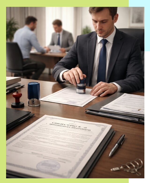 Оформление свидетельства о государственной регистрации в Петергофе