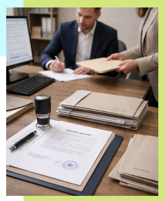 Отказное письмо для таможни в Петергофе от 3138 р, Алешин-Птф