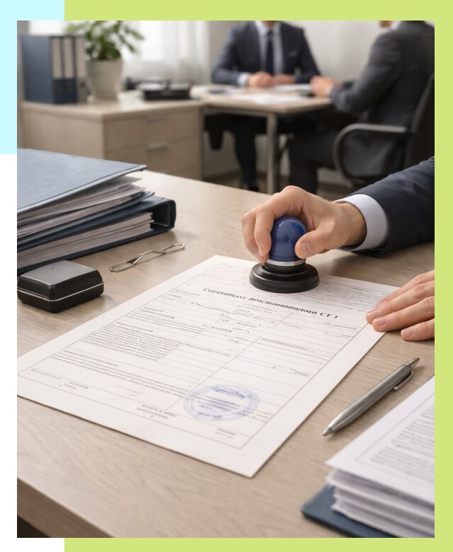 Сертификат происхождения СТ 1 в Петергофе от 4707 р. | Алешин-Птф