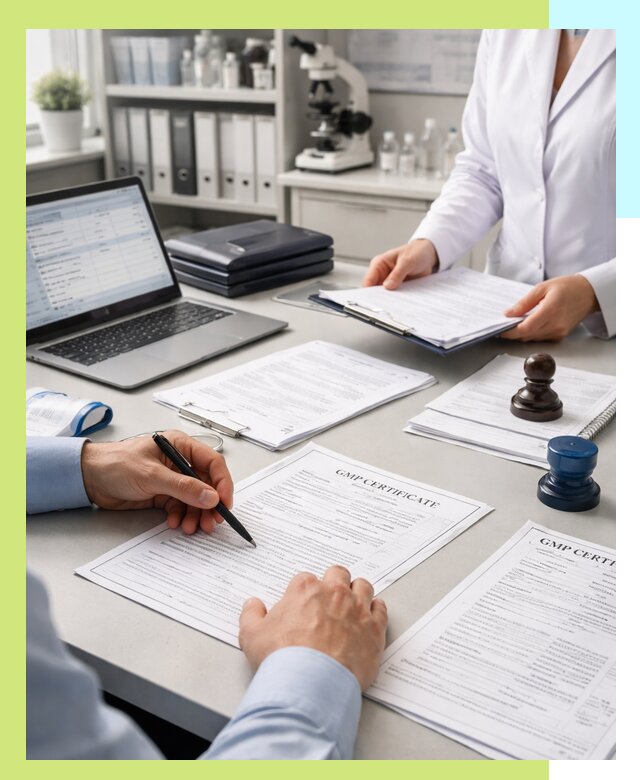 Оформление сертификата GMP в Петергофе для фармпроизводства