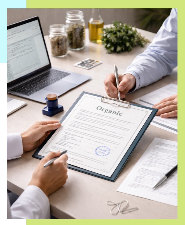 Оформление сертификат органик в Петергофе от 31383 р. | Алешин-Птф