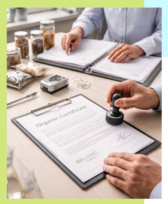 Получение органик сертификата для продукции в Петергофе