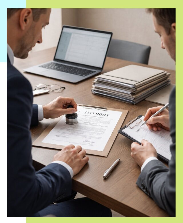 Сертификат ISO 9001 в Петергофе купить от 83688 р. | Алешин-Птф