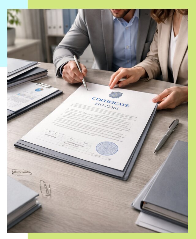 Сертификат ISO 22301 в Петергофе от 47075 р. | Алешин-Птф срочно