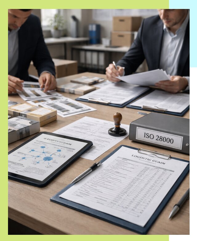 Получение сертификата ISO 28000 по безопасности цепи поставок в Петергофе