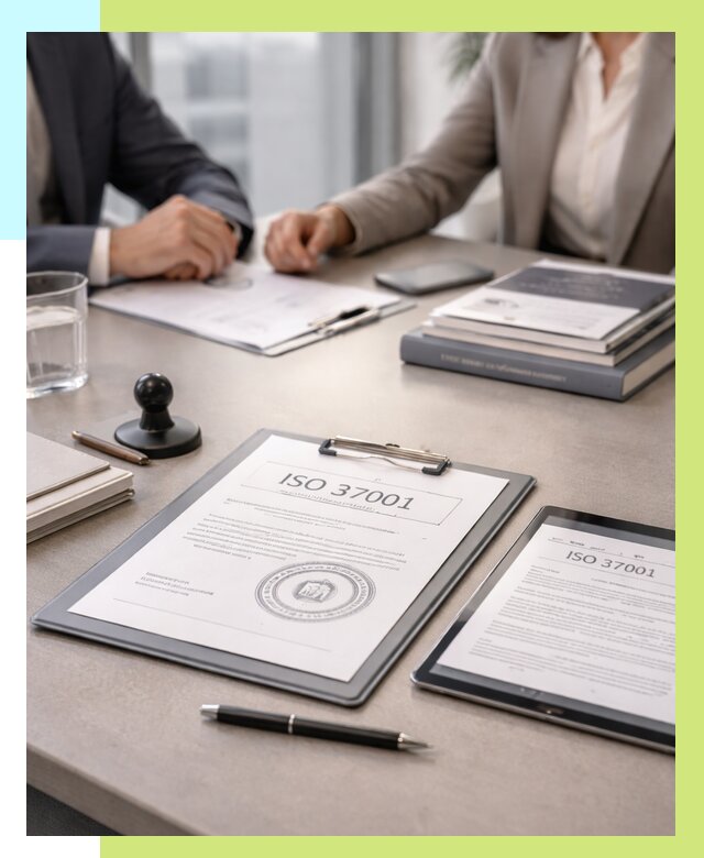Сертификат ISO 37001 в Петергофе оформить от 125532 р. Алешин-Птф