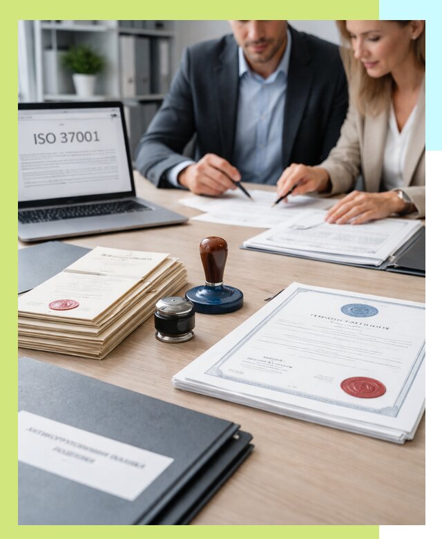 Получение сертификата ISO 37001 по системе борьбы с коррупцией в Петергофе